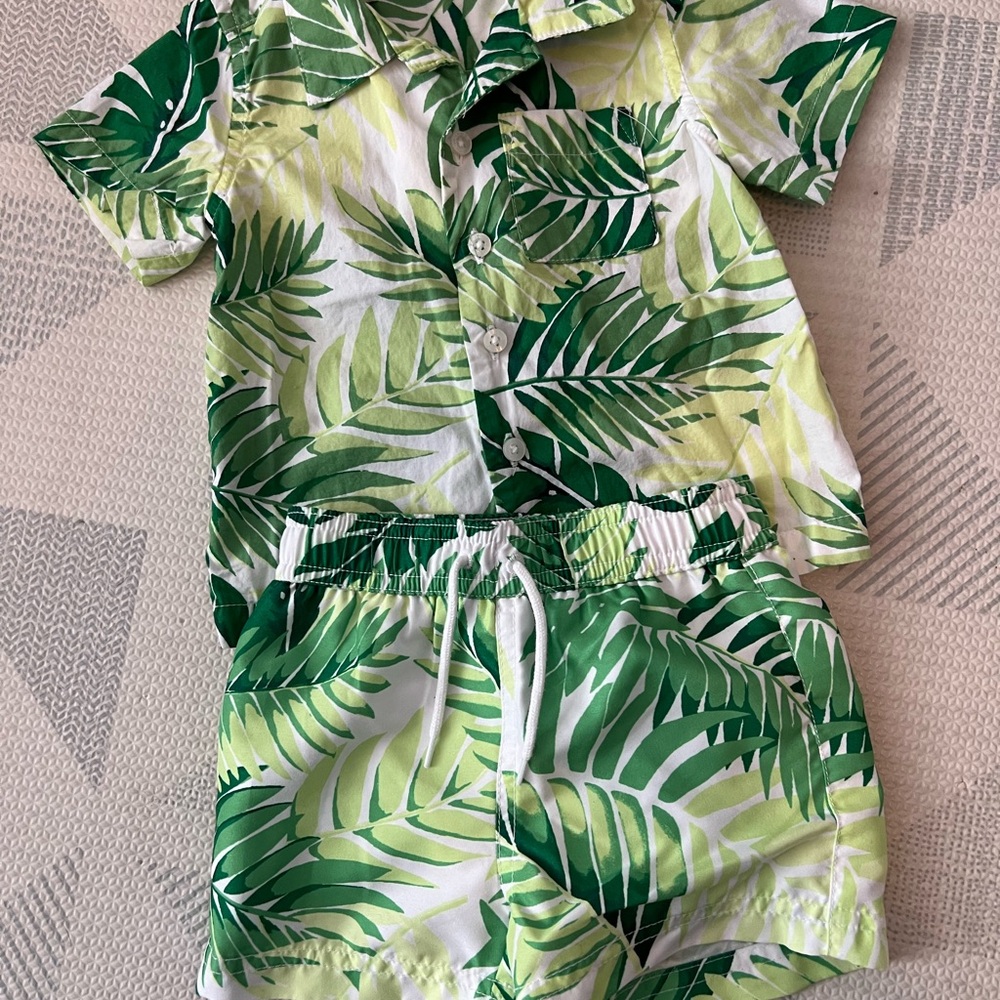 Janie and Jack Shirt and Shorts Set